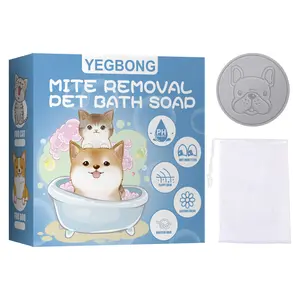 Yegbong Mite Removal Pet Bath Soap, Dog And Cat Antibacterial Body Deodorant Cleaning Bath Products