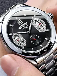 Men's Mechanical Watch M010 Analog Watch Concept Car Calendar Automatic Luminous Hollow-Out Steel Band Fashion Luxury Casual Style