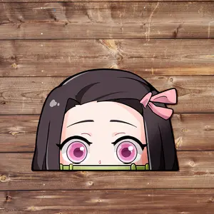 Nezuko Vinyl Sticker - Handmade JDM Slapper Sticker for Waterproof Window, Laptop, Kindle, and Water Bottle