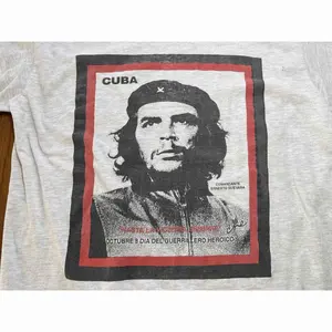 90s Che Guevara Rare design Basic Style Gray T shirt Cuba Graphic tee
