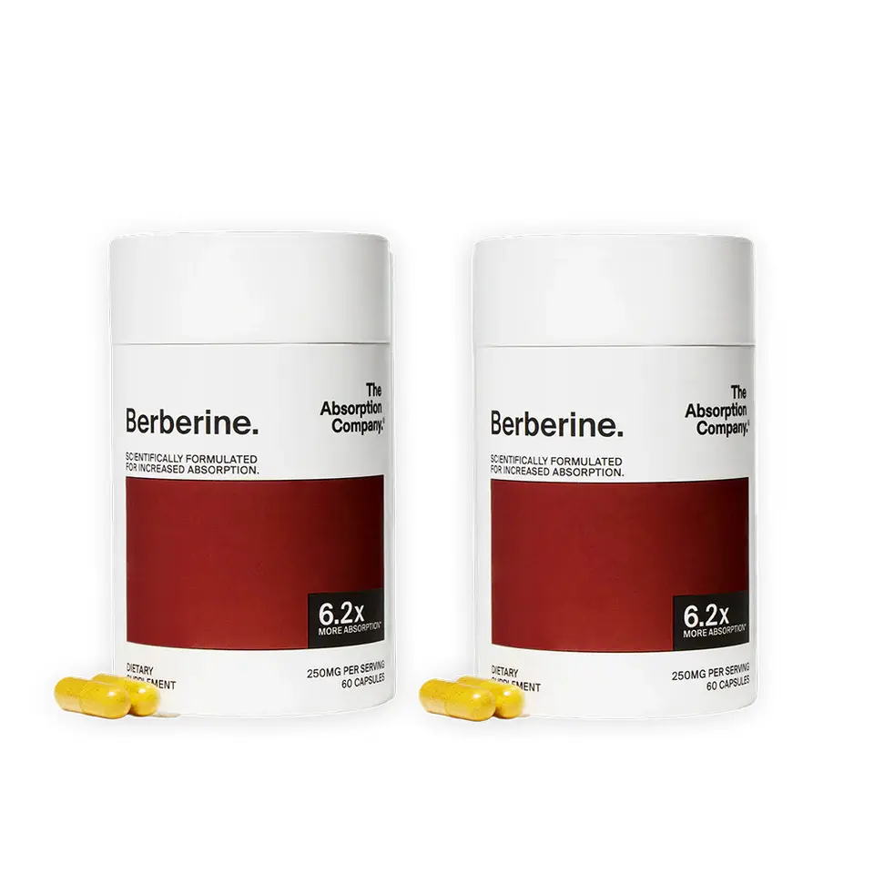 Absorption Company Berberine Supplement | 6.2x Better Absorption for Blood Sugar, Weight Management & Metabolism | No GI Distress, 60-Day Supply
