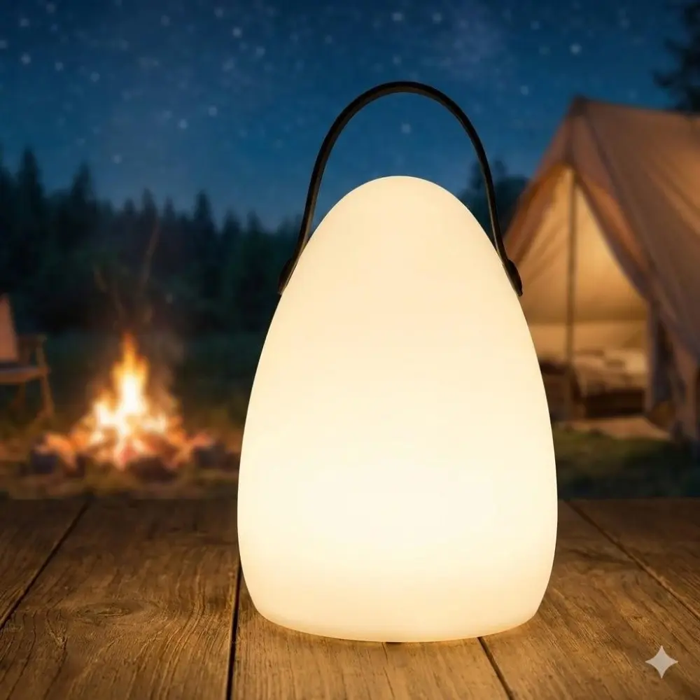 Portable Wireless Dimmable LED Outdoor Table Lamp | Rechargeable Multi-Color Garden Lights for BBQ, Patio, Terrace, Backyard & Bar Ambiance Lighting