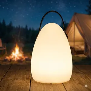 Portable Wireless Dimmable LED Outdoor Table Lamp | Rechargeable Multi-Color Garden Lights for BBQ, Patio, Terrace, Backyard & Bar Ambiance Lighting