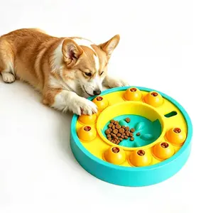 Dog Puzzle Feeder Slow Feeder Bowl, Interactive Dog Enrichment Toy for IQ Training, BPA-Free Slow Eating Dog Bowl for Small Medium Large Dogs & Cats, Dog Food Puzzle Toy for Anxiety Relief