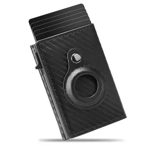 Men's Minimalist Smart Wallet RFID Blocking Pop-up Card Holder 6-9 Cards with ID Window & Cash Slot Perfect Gift for Men