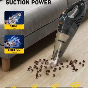 Wireless Handheld Car Vacuum Cleaner, 1 Count Portable Rechargeable Car Cordless Vacuum Cleaner, Mini Handheld Vacuum Cleaner, Multipurpose Dust Removal and Cleaning Tools for Car Home Pet Hair Carpet