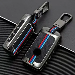 Mazda Car Key Case Compatible with Mazda Models, Zinc Alloy Material, Fits 2/3 Button Keys, Suitable for Adults