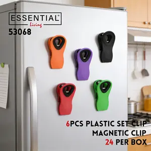 Heavy Duty Plastic Clips 6 Pack | Food Bag Clips & Clothing Garment Holders