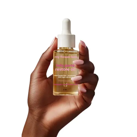 Dark Spot Restoring Oil - Hydrating Oil, Razor Bump & Ingrown Hair Treatment, Bikini Line Brightening with Rosehip, Vitamin C, Tea Tree for Underarms Hyperpigmentation & Smooth Skin,