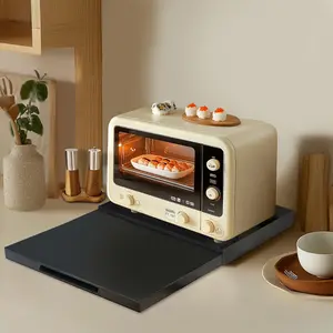 Pull-out Metal Kitchen Shelf - Large Capacity Multi-function Extension Drawer Board, Kitchen Storage And Finishing Necessary, Rust-proof Material, Home Clean Solution, Save Space Pull-out Shelf, Suitable For Microwave Oven, Air Fryer, Rice Cooker