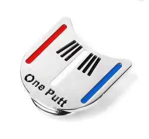 Golf Ball Marker With Magnetic Hat Clip Putting Alignment Aiming Tool. Great golf accessories for training, aim point training and perfect alignment every time.