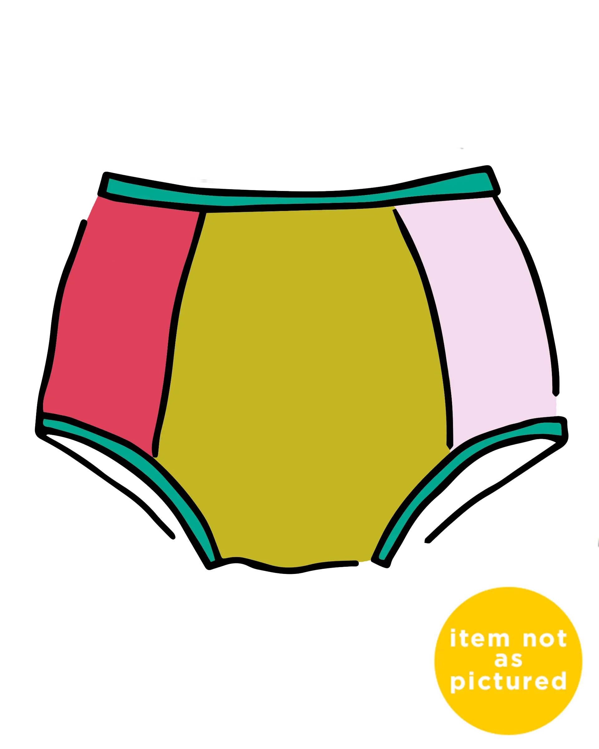 Original Color Block Scrap Panel Pants