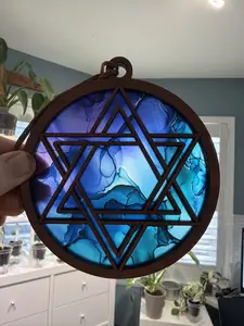 Star of David Suncatcher for Sunny Window