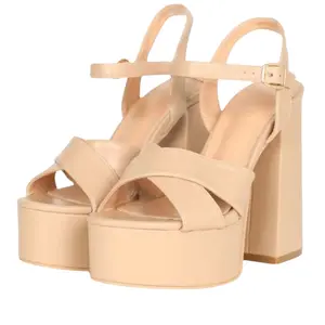 NUDE CHUNKY PLATFORMS
