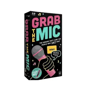Snatch the Mic Music Party Game, Party Cards Game, Family Card Game, Card Grabbing Game, Fun and Interactive Board Game for All Ages