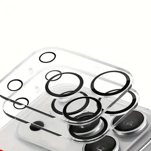 Two Screen Integrated Lens Films Suitable for Protecting The Rear Camera of for Air/17, Including Lens Films for 17 Pro/17 Pro Max, 16/16 Pro/16 Pro Max, Fully Covered for 15 Plus/15 Pro Max