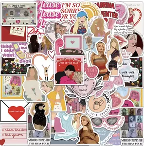 Letter Pattern Graffiti Sticker 50pcs Creative Self-adhesive Decorative Decals DIY Stickers for Water Bottle Laptop Phone Case Scrapbooking Journal