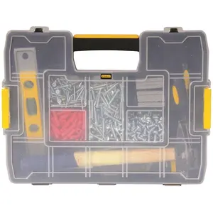 Stanley Tools  Black & Decker SortMaster Junior Heavy Duty Tool Box Organizer, 11 in W 2.7 in H, Plastic, Black