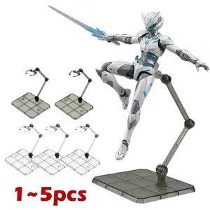 Adjustable Figure Display Stand Clear Support Base for 1/144 Robot Model Kits Action Figure Holder