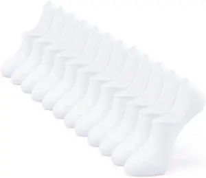 IDEGG No Show Socks Womens Low Cut Ankle Short Anti-Slid Athletic Running Novelty Casual Invisible Liner Socks(6*White） Womenswear Basic