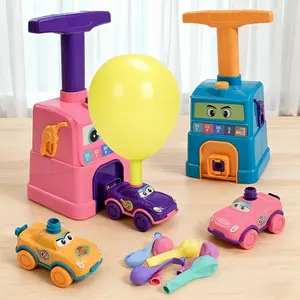 🎈 Balloon Powered Car Toy| Complete Pump & Launcher Set, Interactive STEM Educational Play Kit, Fun Activity Toy & Gift for Boys and Girls