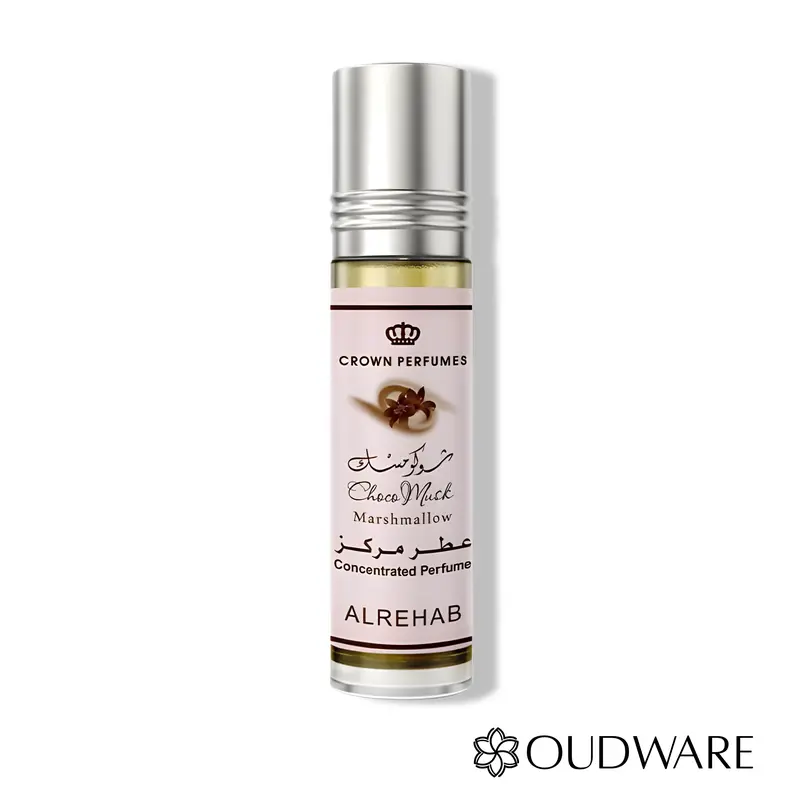 Al Rehab Choco Musk Marshmallow 6ml Concentrated Perfume Oil Roll On - A Genderless Gourmand Perfume Oil - Great For Layering