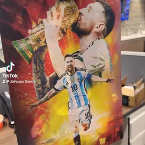 Messi 3d poster