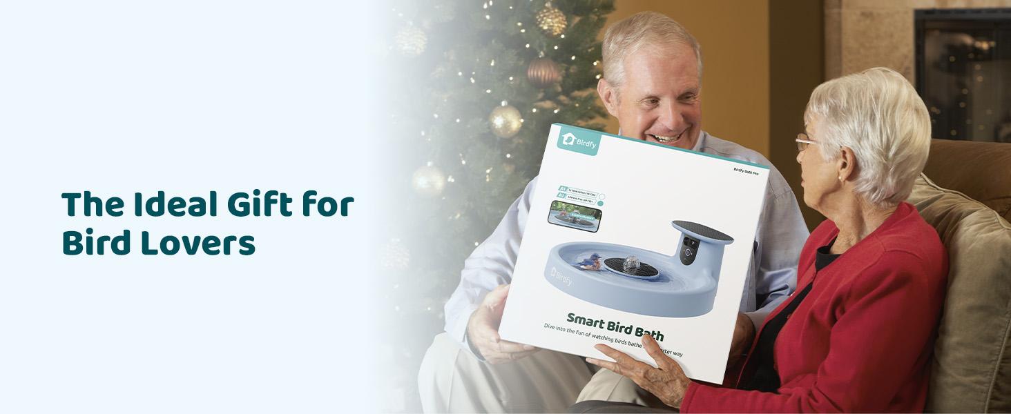Birdfy Smart Bird Bath with Camera Solar Powered & Fountain, Dual-Lens Camera for Wildbird Watching, Auto Capture Bird Videos & Motion Detection, SummerVibes, Petlovers