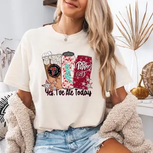 Yes, I’ve Ate Today T-Shirt, Alaniii Shirt, Dr. Pepper Shirt, 7Brew T-Shirt, Energy Shirt, Oversized Cotton Tee