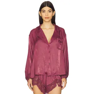 Free People x Intimately FP Midnight Muse Sleep Shirt In Renaissance Rose
