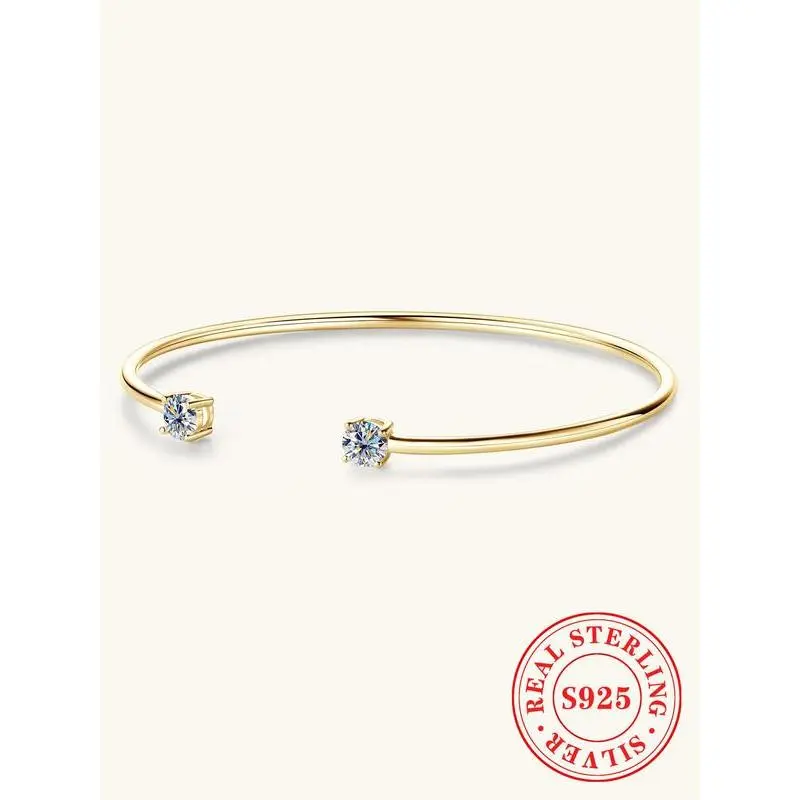 S925 Sterling Silver Decor Cuff Bangle, Fashion Jewelry for Party, Daily Clothing Decor, Trendy All-match & Exquisite Jewelry for Birthday Gift S925 Sterling Silver Decor Cuff Bangle, Fashion Jewelry for Party, Daily Clothing Decor, Trendy All-match & Exquisite Jewelry for Birthday Gift