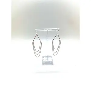 Triple Chain Drop Earrings