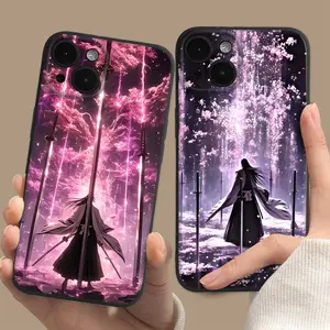 Anime B-Bleach Kuchiki Byakuya Phone Case Phone Case For iPhone 17 Air 16 15 14 13 12 11 Pro Max Plus Simplicity Shockproof Cover