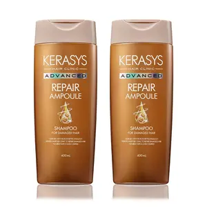 Kerasys Advanced Keratin Ampoule Clinic for Damaged Hair Repair Ampoule 13.5 fl oz / 400 ml (Shampoo, 2-Pack)