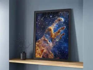 Pillars Of Creation 2022 The James Webb Space Telescope I Space Print, Space Art, Stars And Galaxy Art Decor, NASA Poster, Astronomy Gift, Home Decor