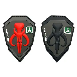 Mythosaur Skull Patch [2PC-Hook Fastener - 3D-PVC Rubber-MTB5,4]