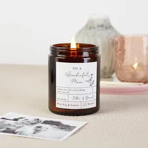 Mother's Day Gift For Mum, Personalised Apothecary Candle
