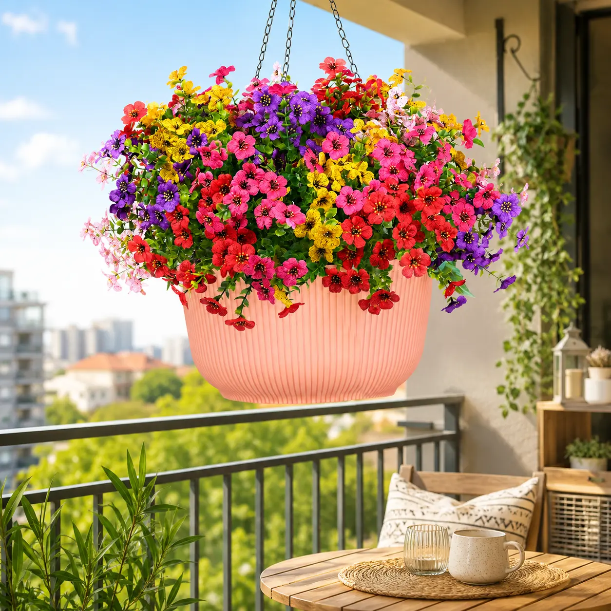 11-Pack UV-Resistant Artificial Chrysanthemum Shrubs Set, Realistic Farmhouse & Greenery Artificial Flowers Plants, Floral Decor for Porch, Farmhouse Gardens, Farmhouse Artificial Flowers