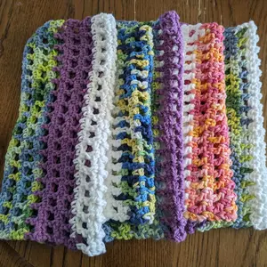 Handcrafted Crocheted Cotton Dish Cloths #2 for Highly Absorbent Cleaning in Kitchen