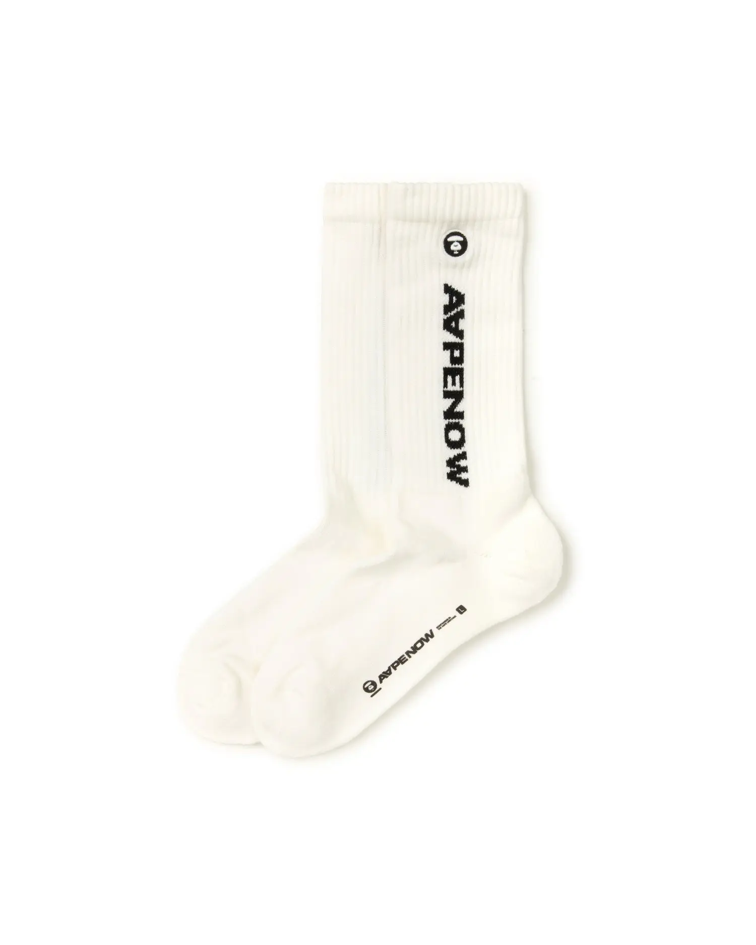 AAPENOW moonface logo socks