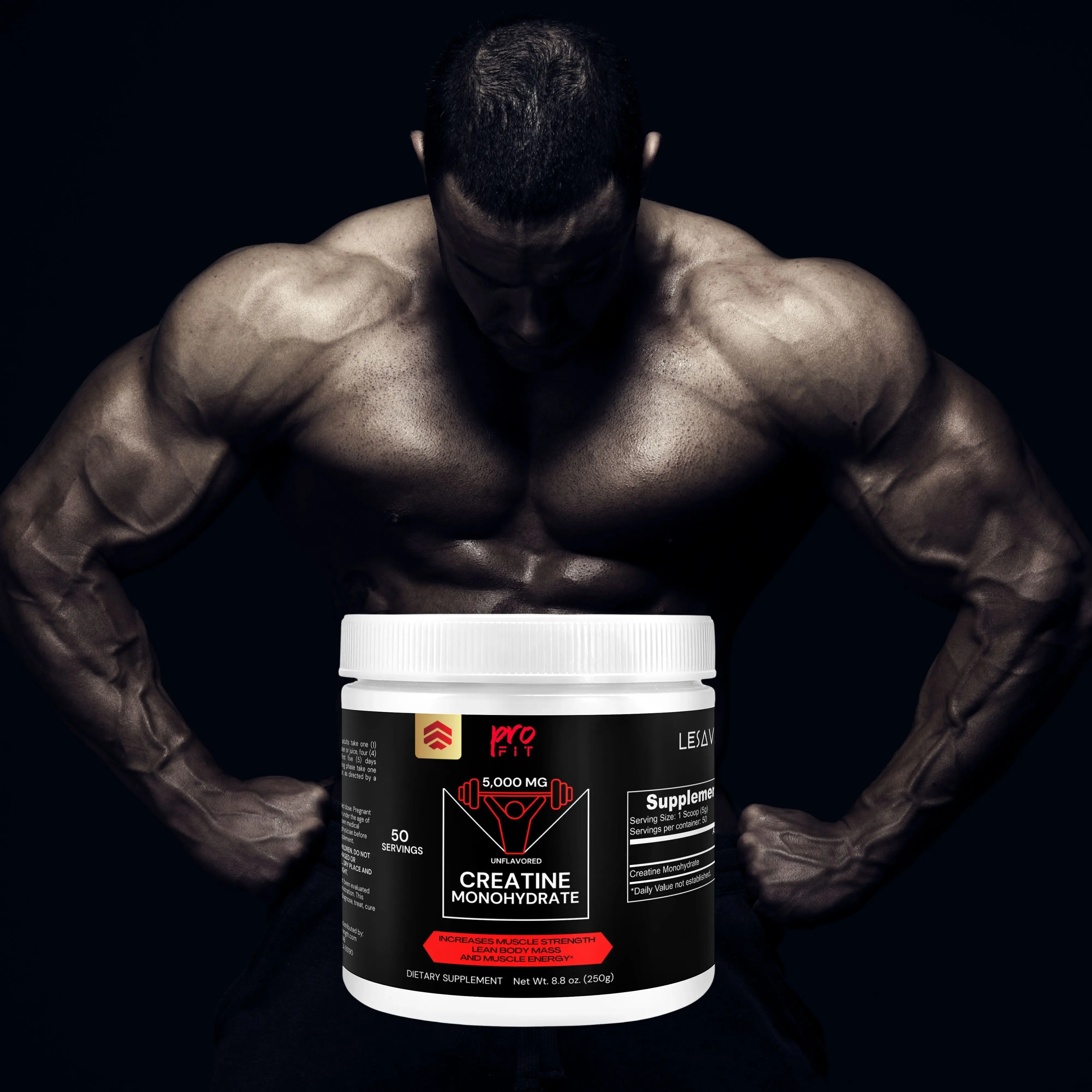 Creatine Monohydrate by PROFIT -Improves Strength and Muscle Growth ...