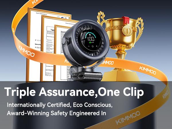 4000mAh Rechargeable Portable Clip on Fan-100-Speed Touch Control, LED Display, 360° Rotate Quiet Turbo Desk Fan, Small Battery Operated USB Fan for Stroller Bed Travel Camping Golf Gym