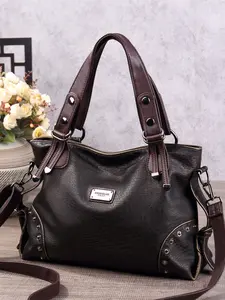Vintage Fashion Tote Bag Large Capacity Handbag Rivet Decoration Big Bag Stylish Work Bag Casual Tote Bag Fall Winter New 2026
