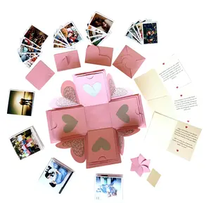 Exploding Gift Box with personalized photos | Pink Xplosion Box