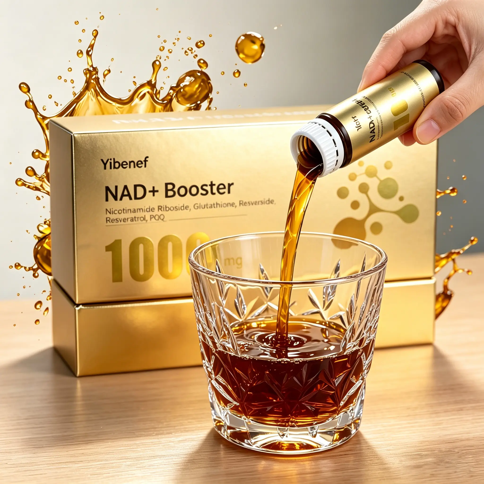 New Drops Yibenef NAD+ Support for Anti-Aging-1000mg | Supports Cellular Energy & NAD+ Levels | Enhances Skin, Energy & Focus | Dietary Supplement Liquid 10 Bottles × 1.01 fl oz (30 ml) Collagen Deep Hydration Natural Wellness Boost