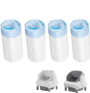 Compatible Litter Bags for Autoscooper 11 & Neakasa M1 – 80 Count in 4 Convenient Rolls | Essential Cat Care Accessories
