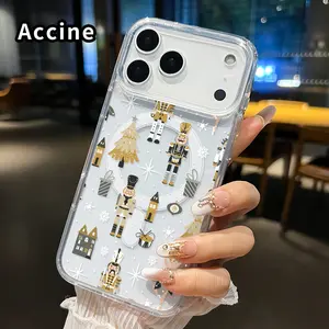 Nutcracker Ballet Dream Pattern Magnetic Phone Case for iphone 17 Pro Max 16 Plus 15 14 13 12 11 Air XR E Non-Yellowing Clear Crystal Drop-proof Slim Silicone Shockproof Transparent Acrylic Large Hole Cover Supports Wireless Charging
