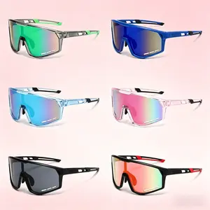 6/1-Pack Unisex Sports Glasses Set, Vibrant Color UV400 Shades, Shockproof Breathable Lightweight Frames, All-Purpose Outdoor Eyewear Ideal for Cycling, Hiking, Running, Fishing, Travel and Camping Use