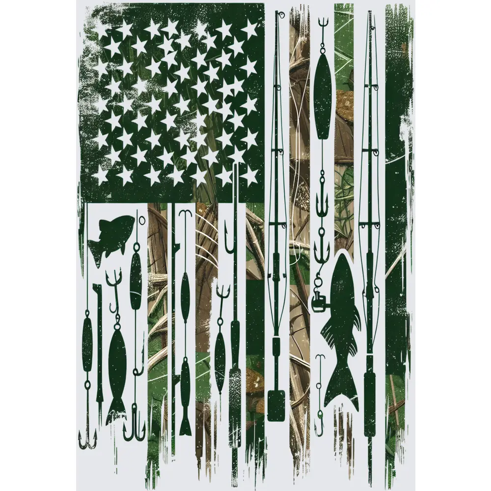 Fishing flag camo