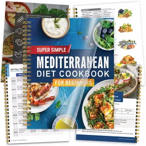 Mediterranean Diet Cookbook For Beginners & Seniors, 80+ Easy Recipes, Stress-Free 28-Day Meal Plan, Shopping Lists, Food Guide, Food Index, Healthy Eating Cookbook, Super Simple Healthy Recipes Anyone Can Make